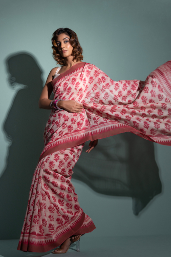 Explore Hand Block Printed Sarees: Timeless Artistry in Every Drape