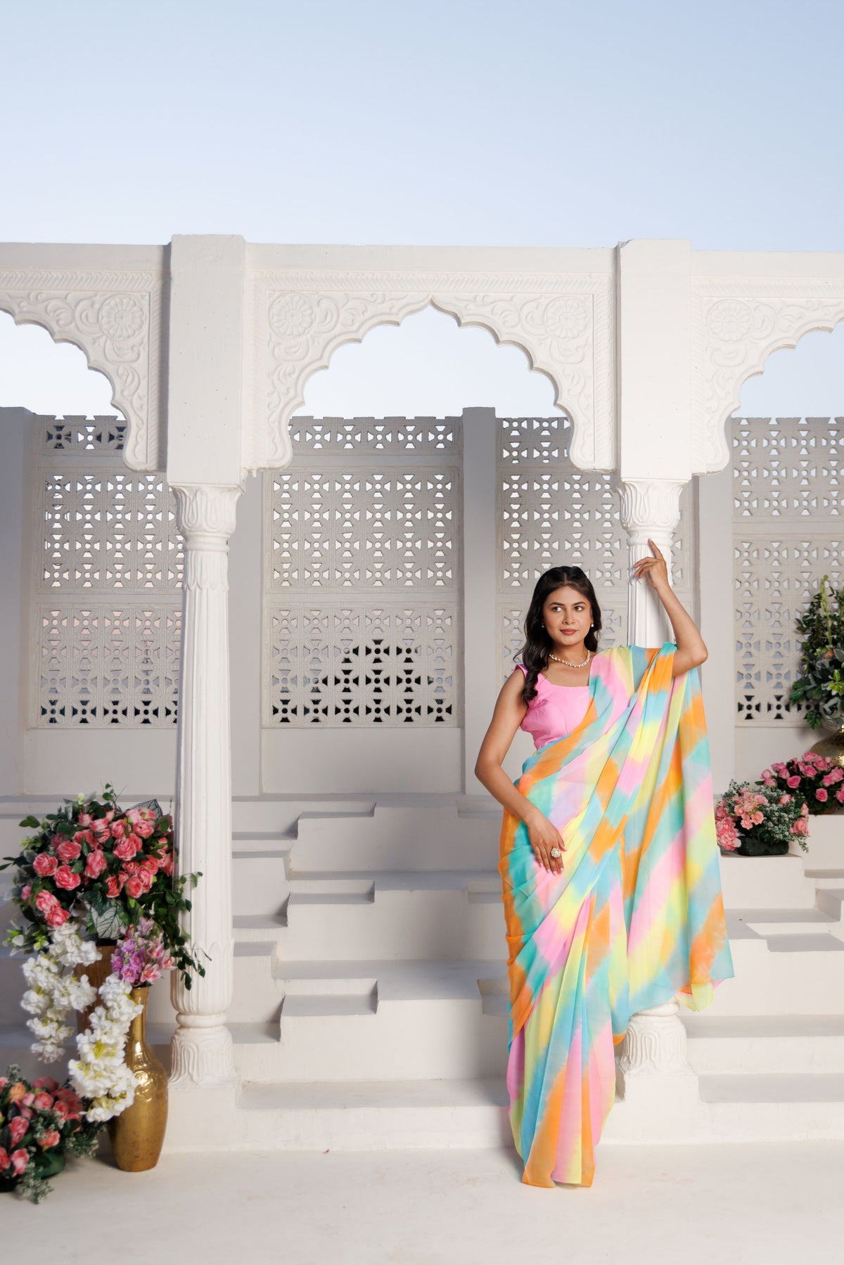 Samundar Leheriya Kareena Pure Georgette Saree