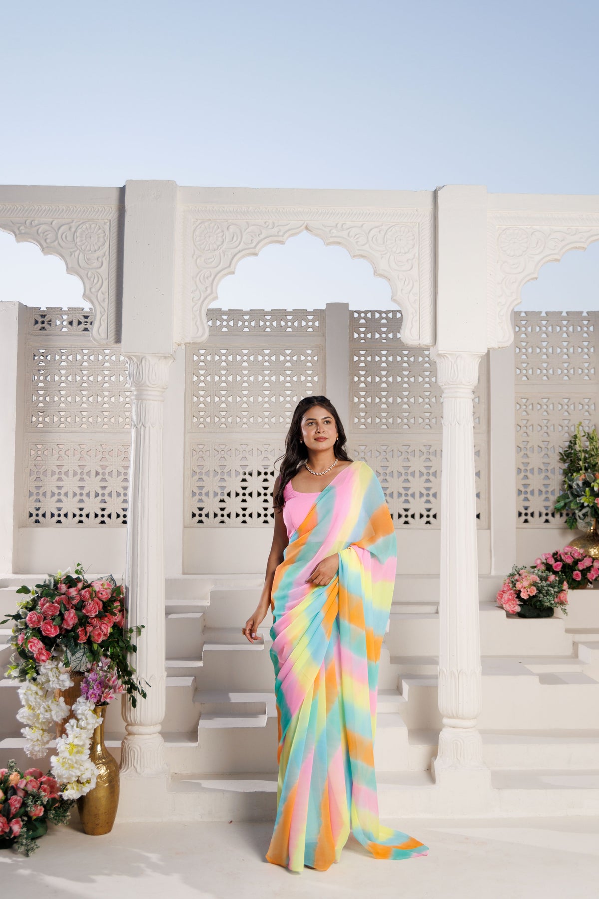 Samundar Leheriya Kareena Pure Georgette Saree