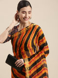 Multi Color Hand Dyed Leheriya Kota Doria Silk Saree