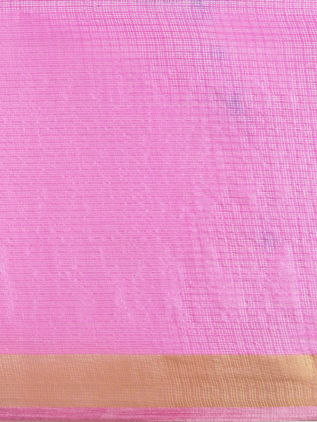Pink & Blue Shaded Hand Dyed Shibori Art Kota Silk Saree