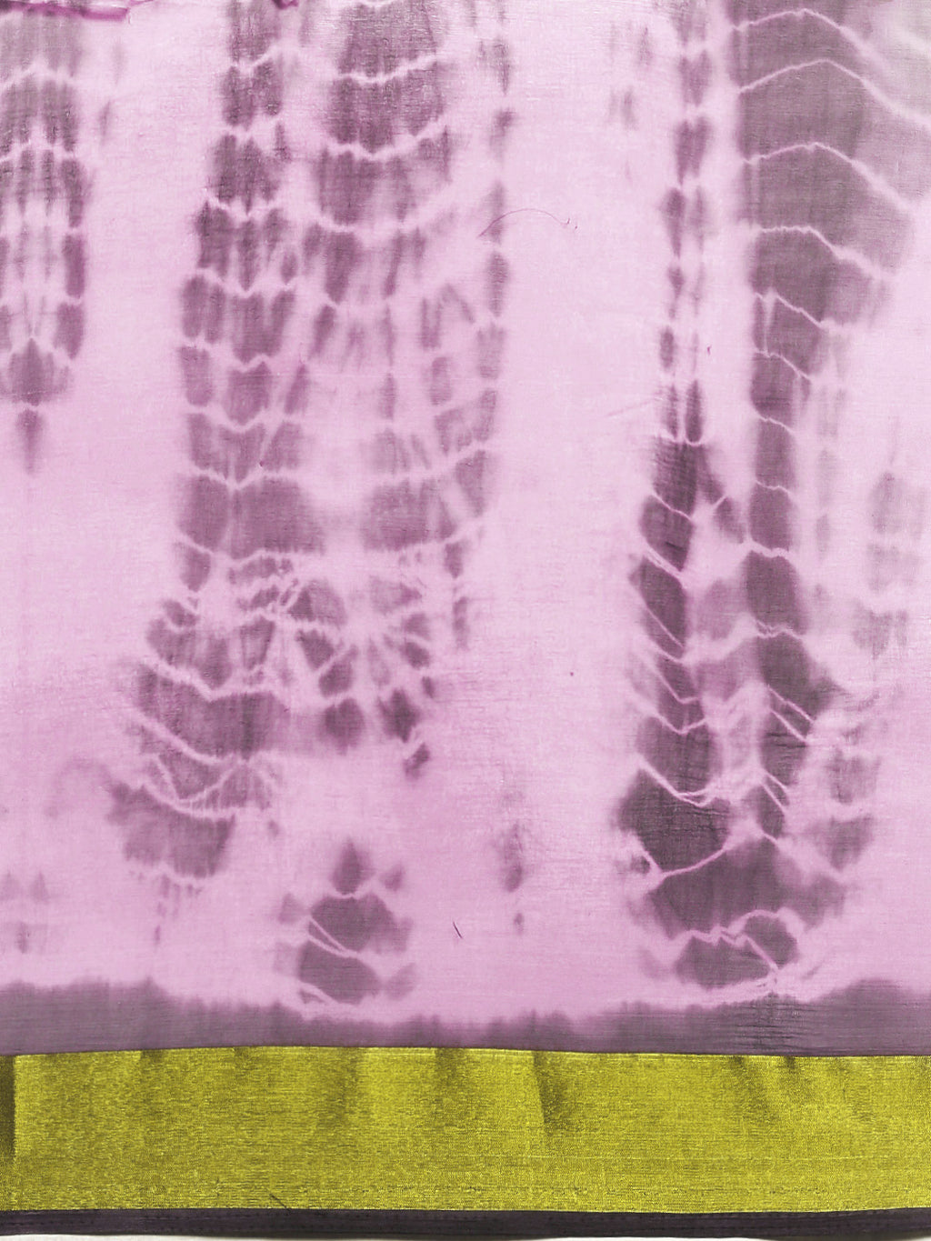 Pink Hand Dyed Shibori Poly Chiffon Saree