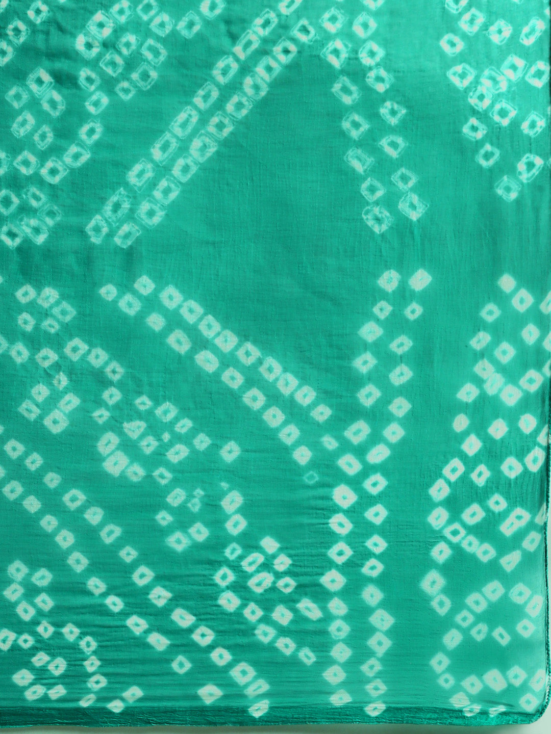 Navy Blue Bandhani With Leheriya Chiffon Saree