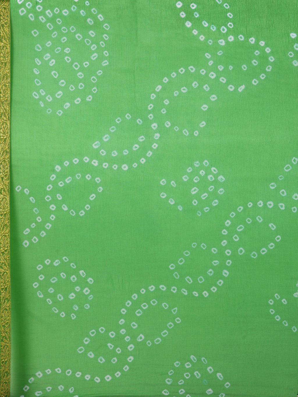Green Bandhani Chiffon Saree