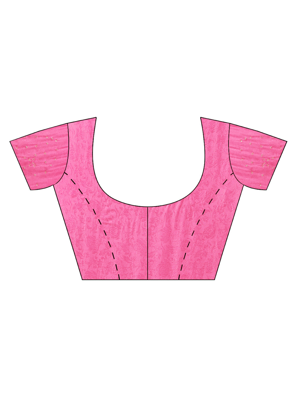 Pink Hand Embroidered Chiffon Saree