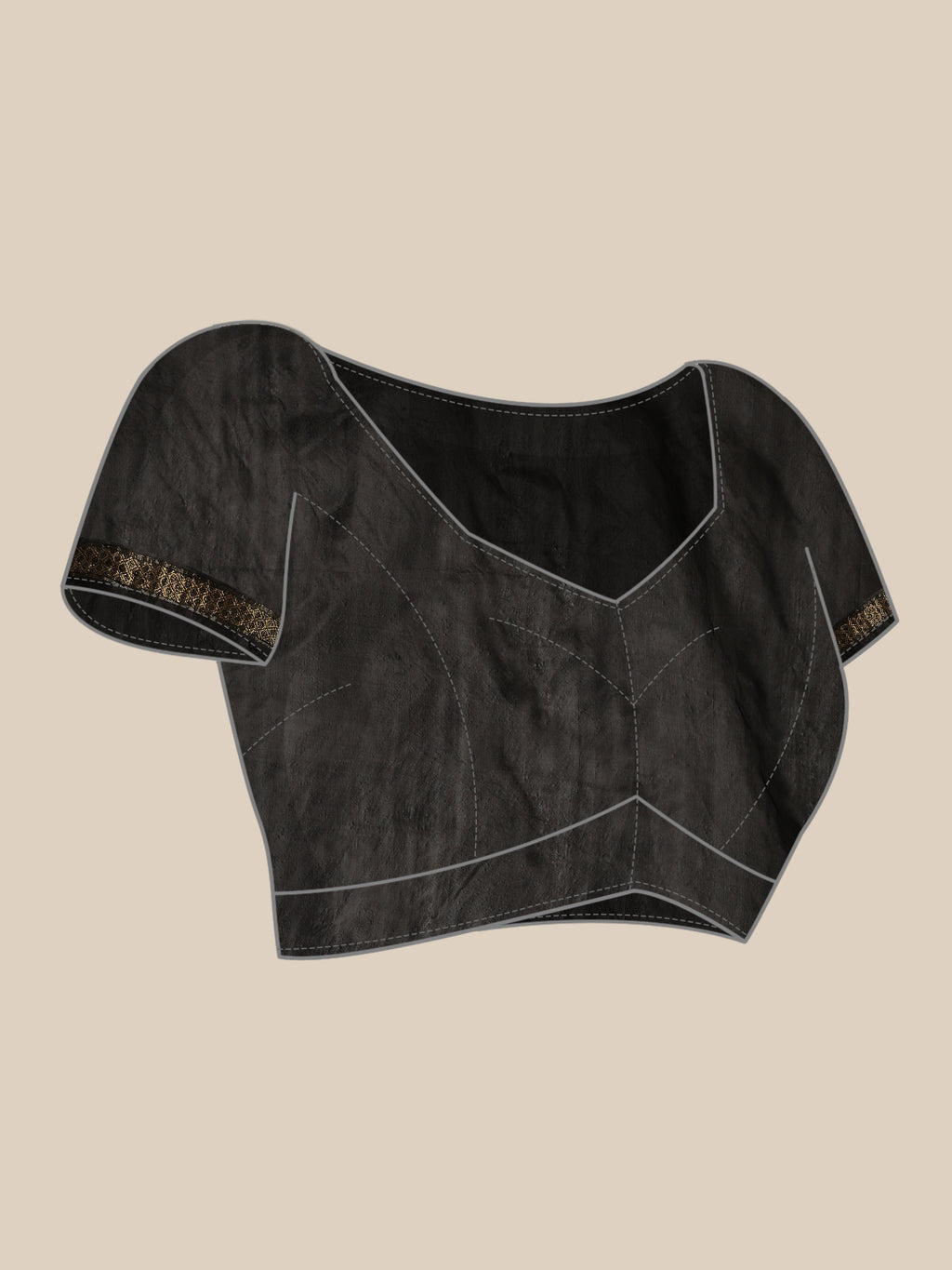 Black Shaded Bandhani Art Silk Saree With Zari Border