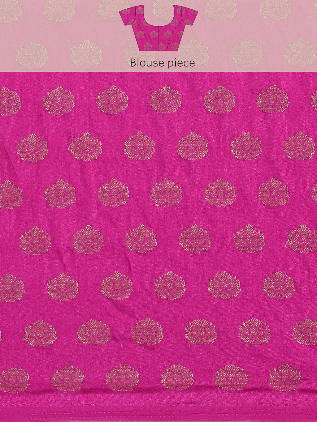 Pink Hand Dyed Shibori Art Kota Silk Saree