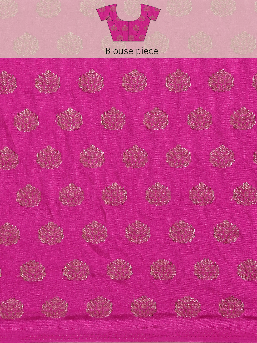 Pink Hand Dyed Shibori Art Kota Silk Saree