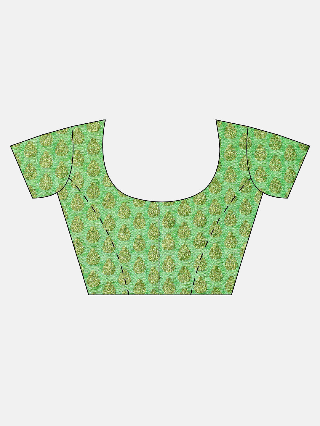 Green Bandhani Chiffon Saree