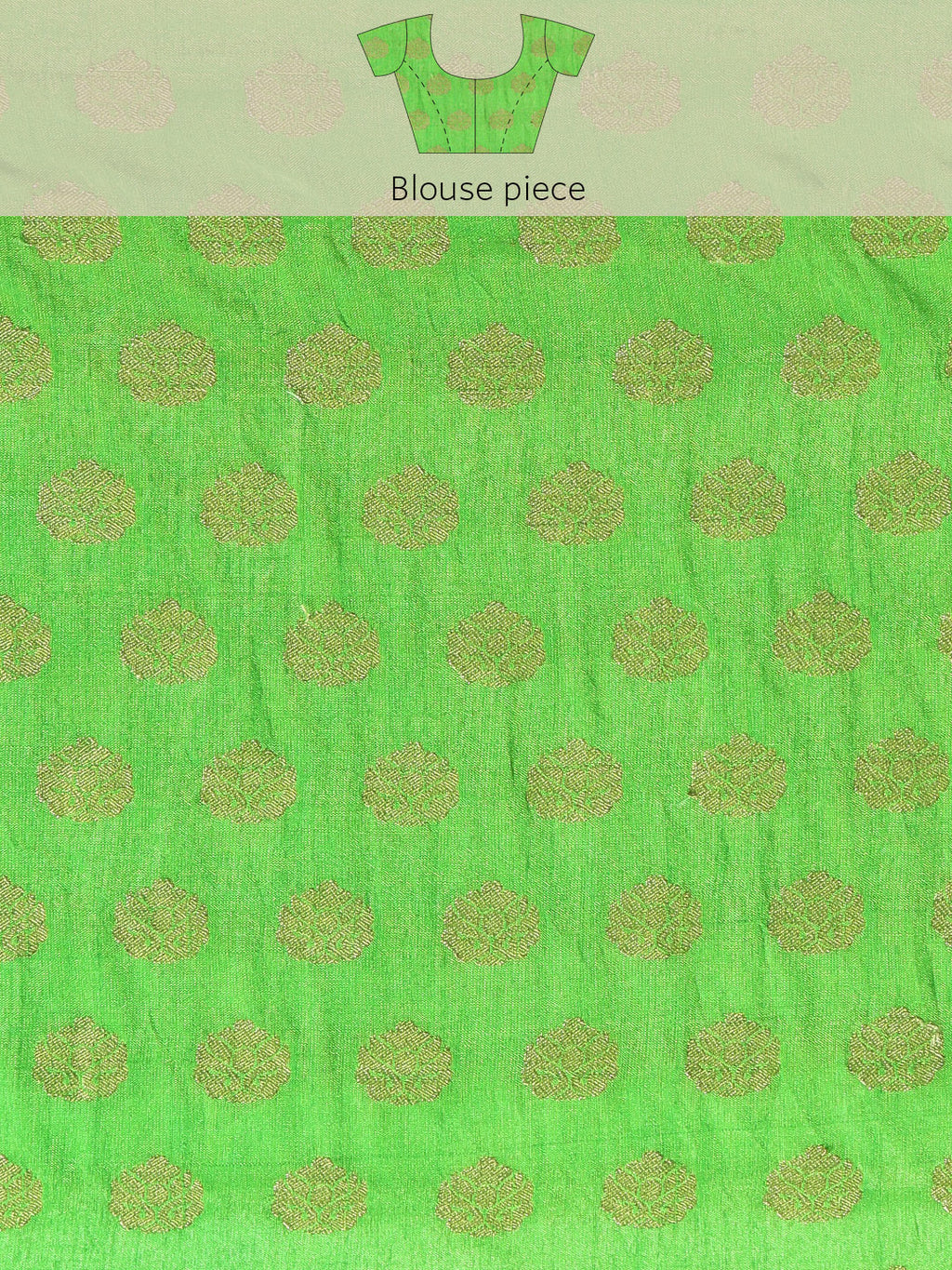 Green Shibori Print Zari Border Kota Doria Silk Saree