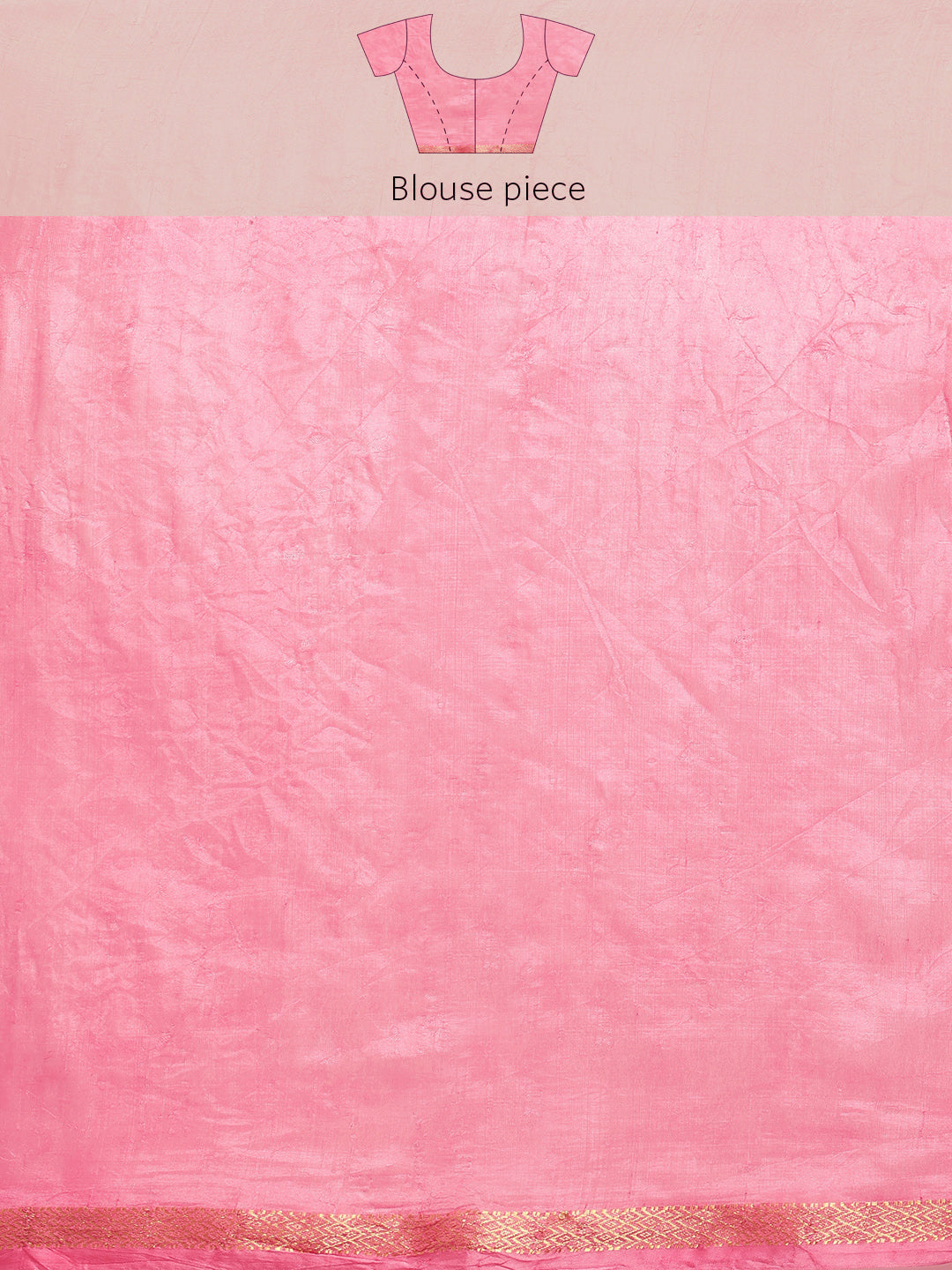 Pink Bandhani Printed Art Silk Saree