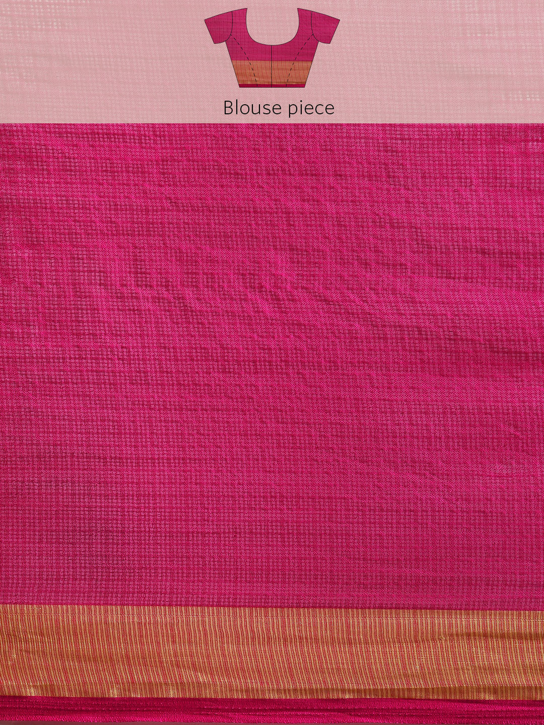 Pink Hand Dyed Leheriya Kota Doria Silk Saree