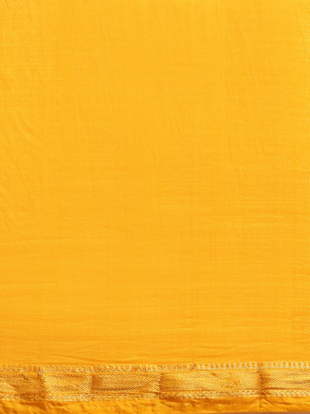 Green & Yellow Hand Dyed Bandhani Zari Work Art Silk Saree