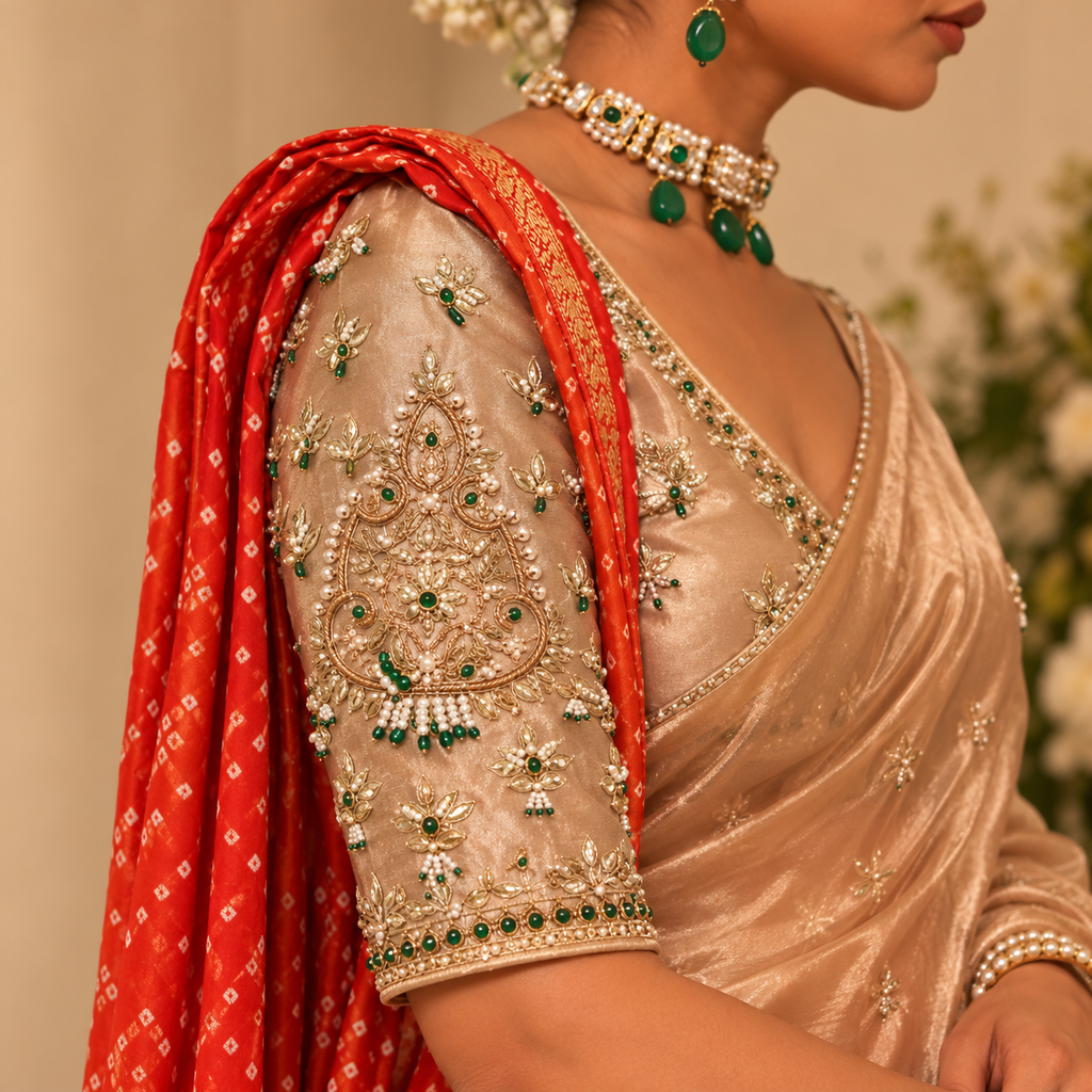Beige Pure Tissue Beeja Saree