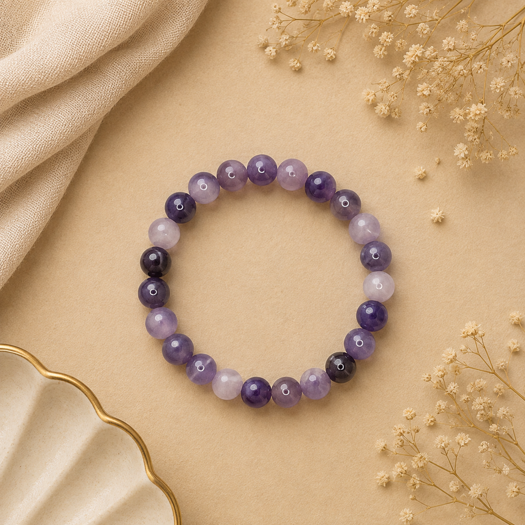 Amethyst Natural Stone Energy Bracelet