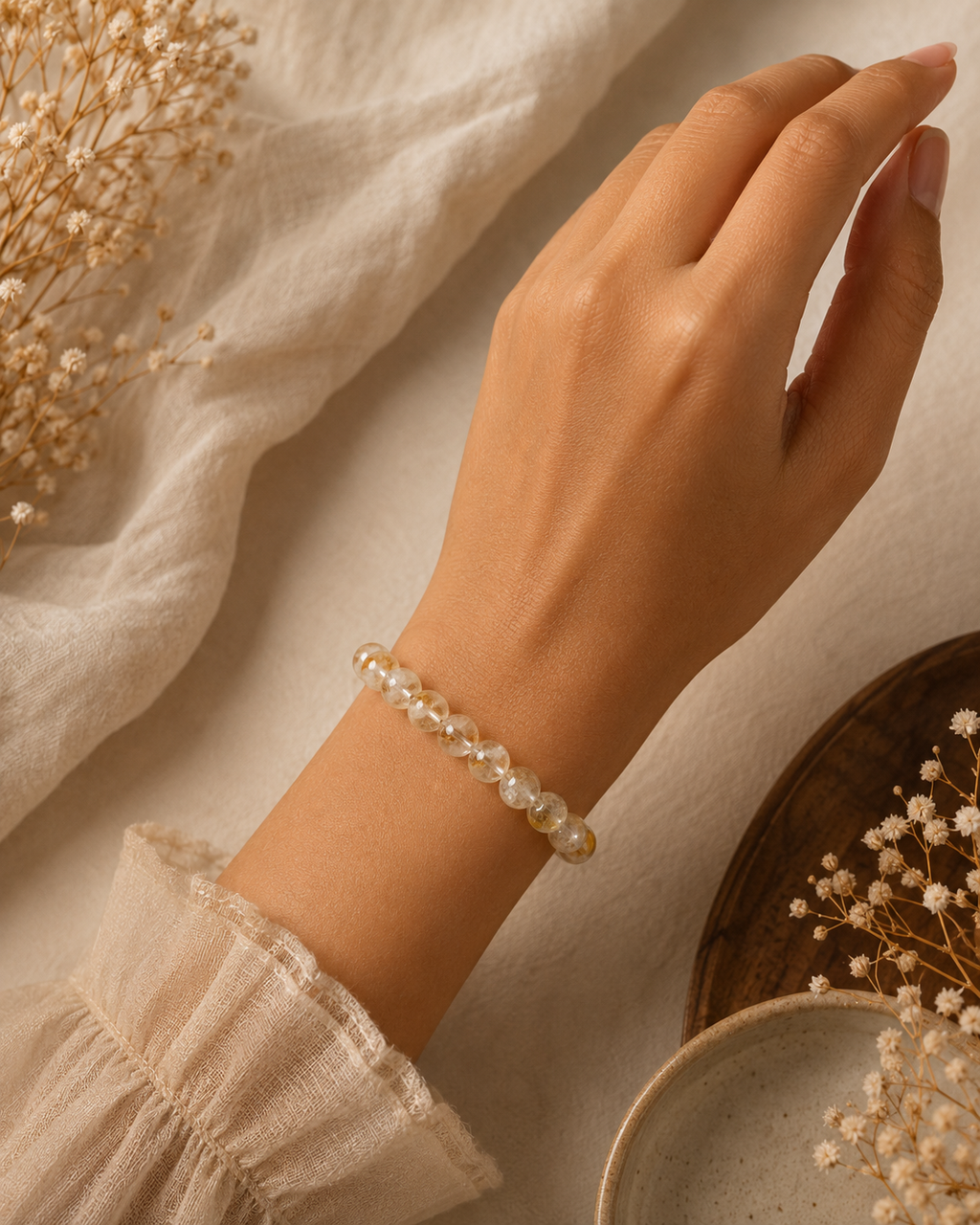 Citrine Natural Stone Abundance Bracelet