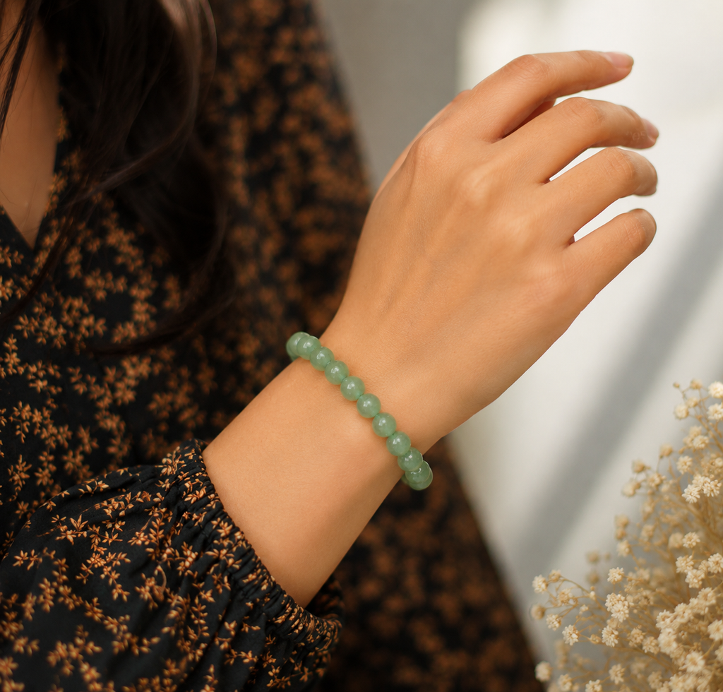Green Aventurine Success & Prosperity Natural Stone Bracelet