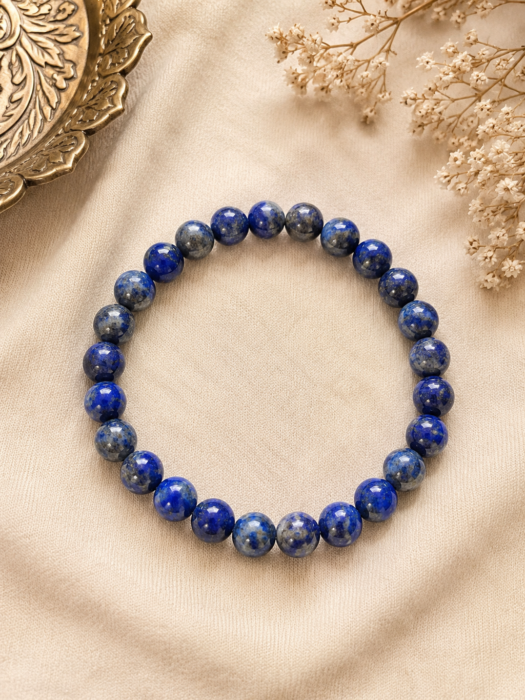 Lapis Lazuli Natural Stone Wisdom & Clarity Bracelet