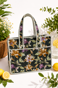 Olive Green Hand Block Print Quilted Laptop Bag