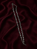 Oxidised Floral Bead Anklet