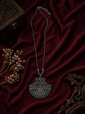 Oxidised Peacock Pendant Necklace