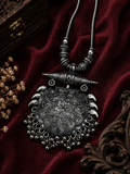 Oxidised Tribal Pendant Necklace