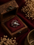 Handcrafted Red Stone Adjustable Statement Ring