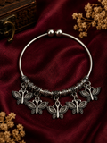Oxidised Butterfly Charm Bracelet