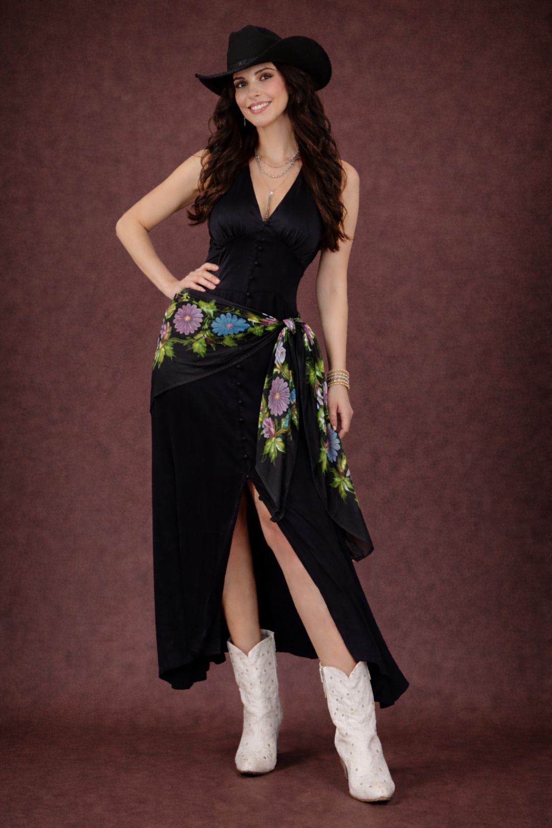 Black Satin Dress
