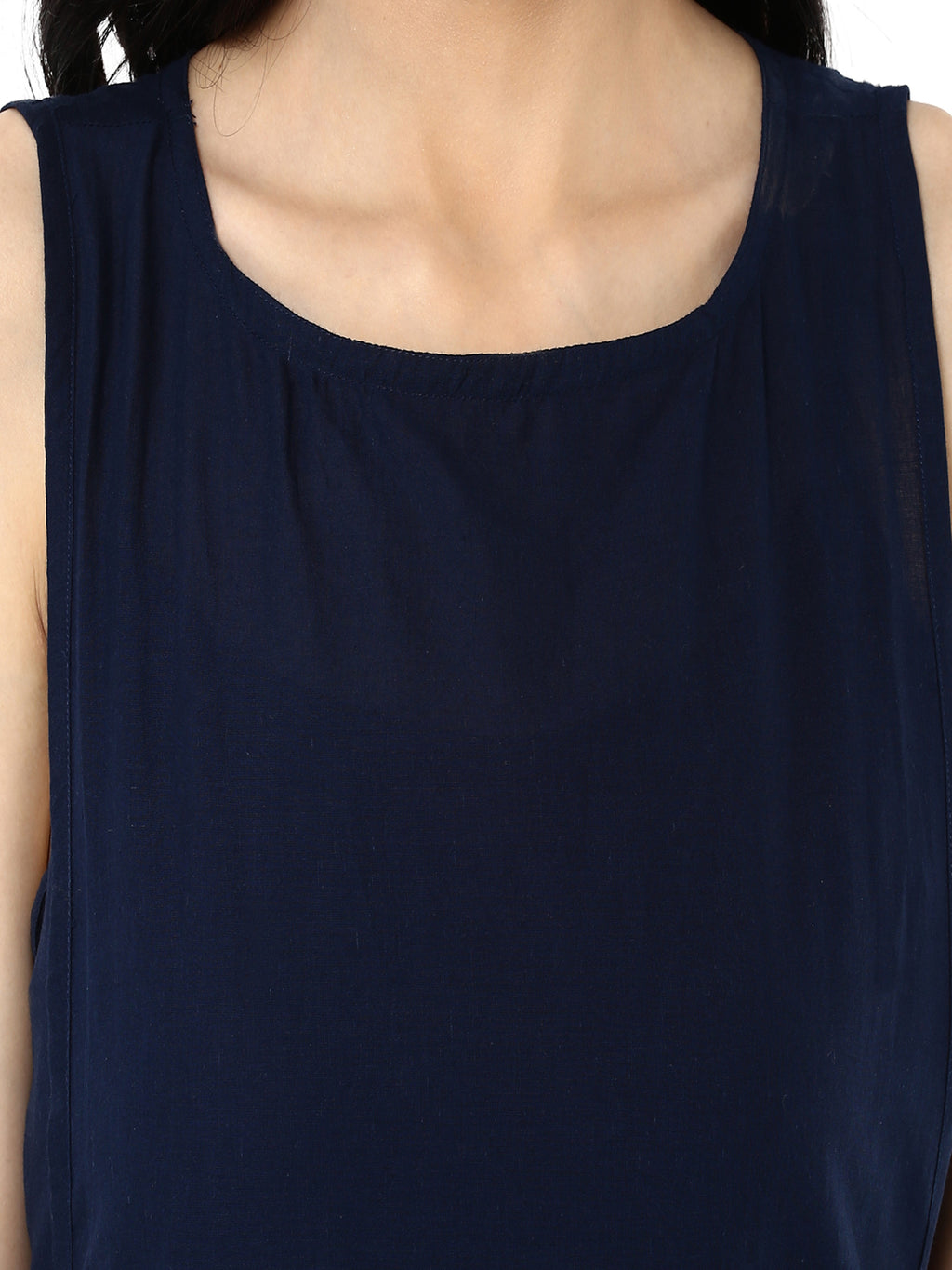 Indigo Premium Hand Block Printed Cotton Kurta