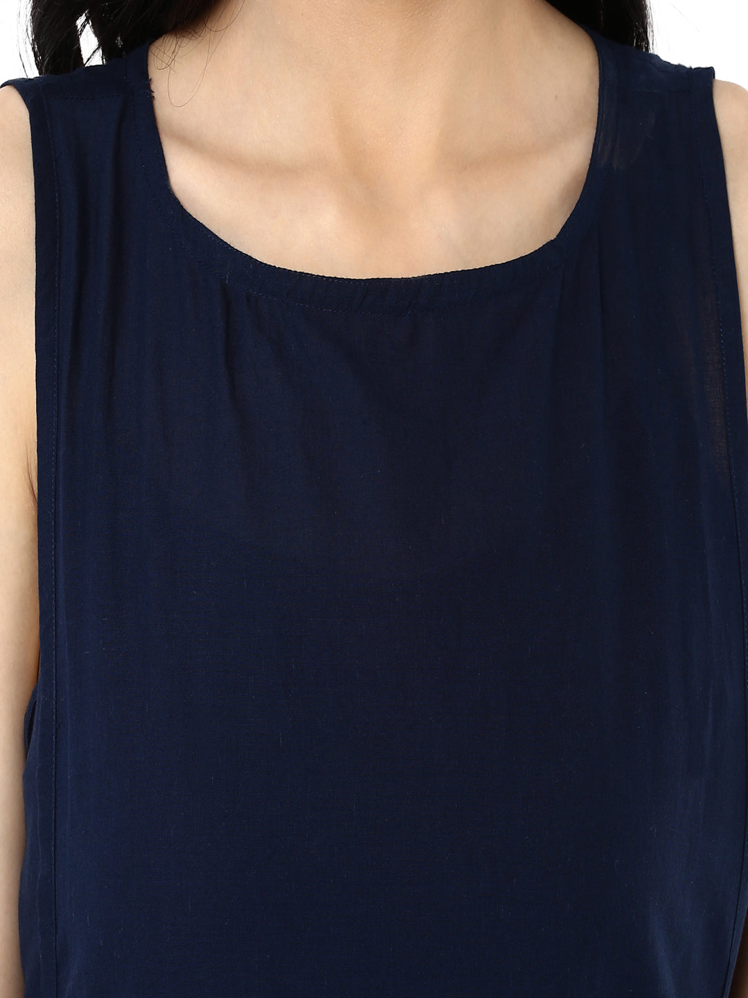 Indigo Premium Hand Block Printed Cotton Kurta