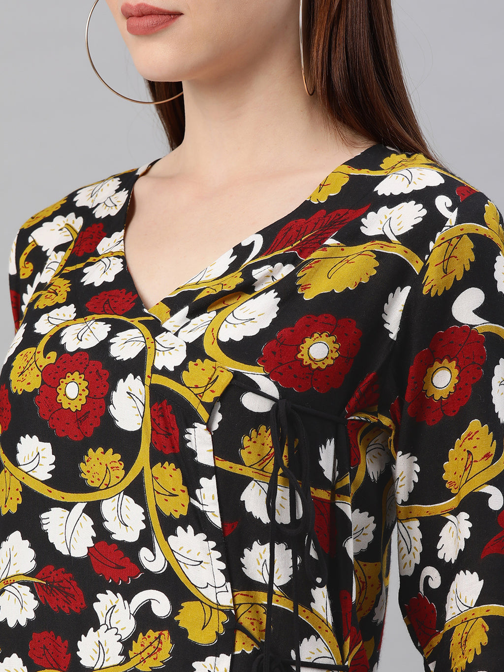 Multicolored Hand Block Printed Kurta