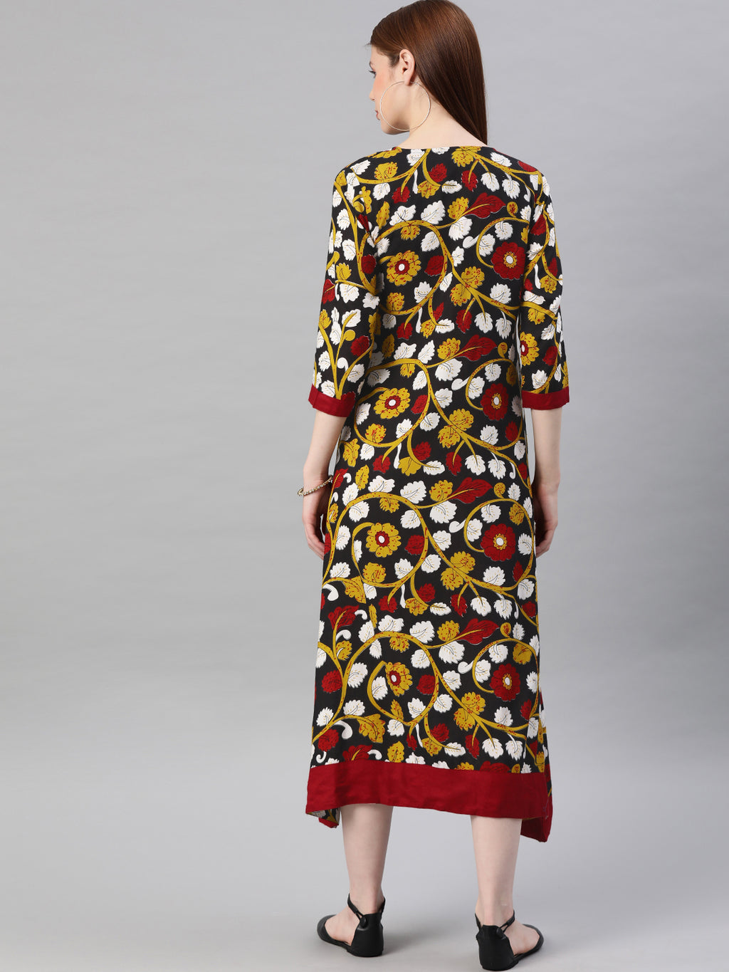 Multicolored Hand Block Printed Kurta