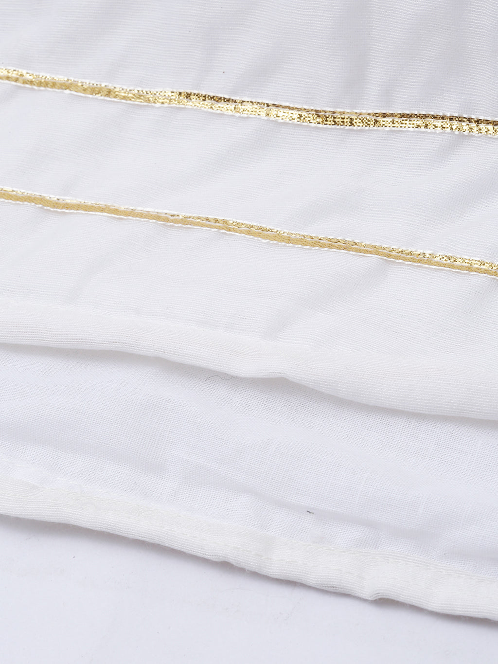 White Handcrafted Chanderi Gota Patti Kurta Set