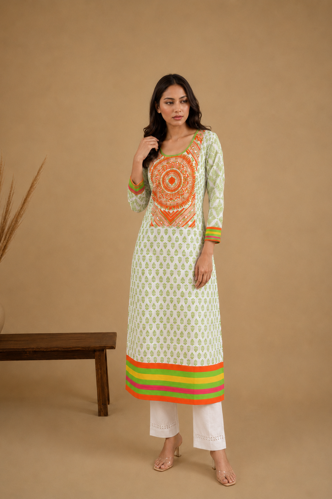 Women Ethnic Motifs Embroidered Thread Work Kurta
