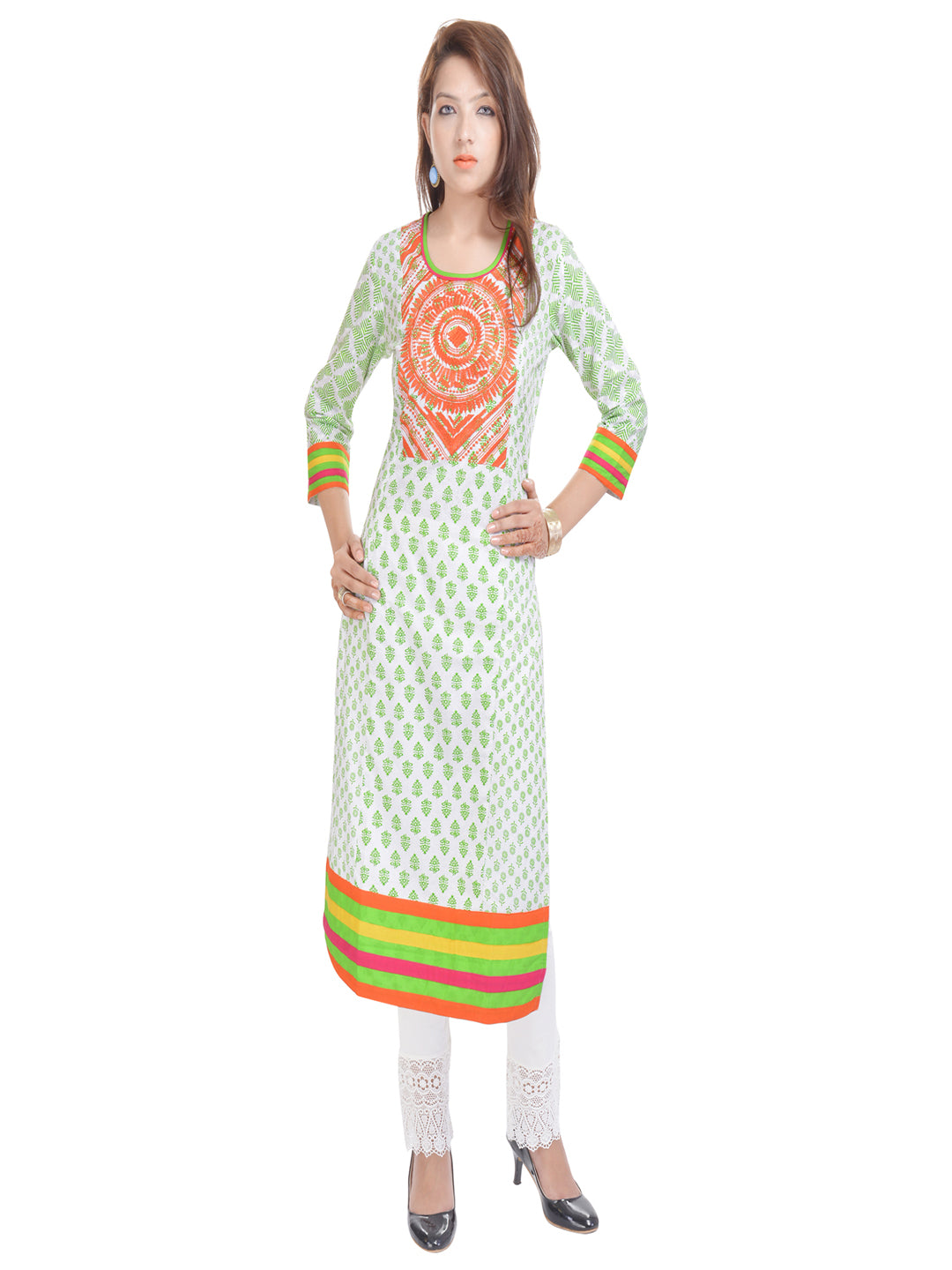 Women Ethnic Motifs Embroidered Thread Work Kurta