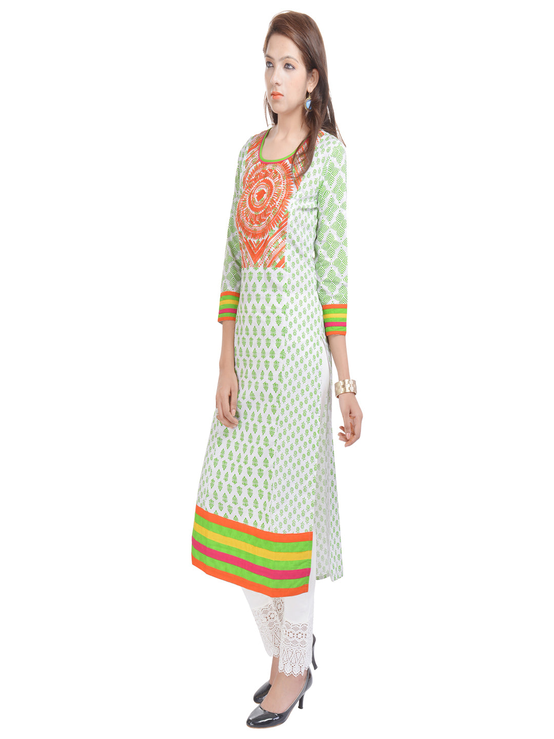 Women Ethnic Motifs Embroidered Thread Work Kurta