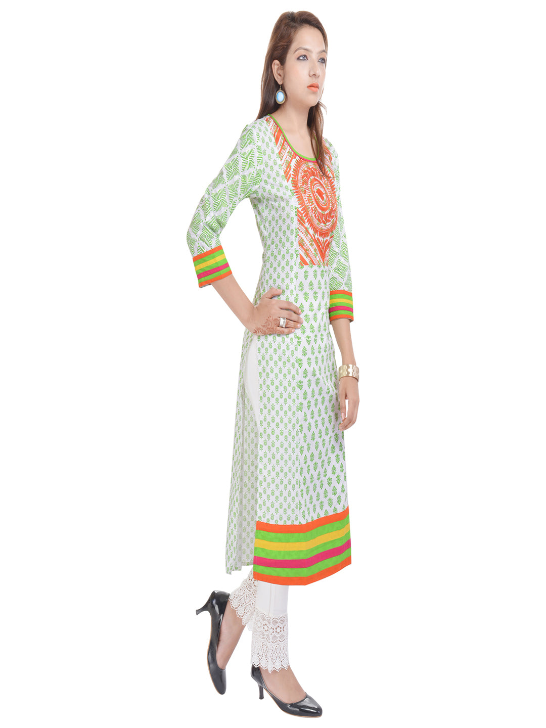 Women Ethnic Motifs Embroidered Thread Work Kurta