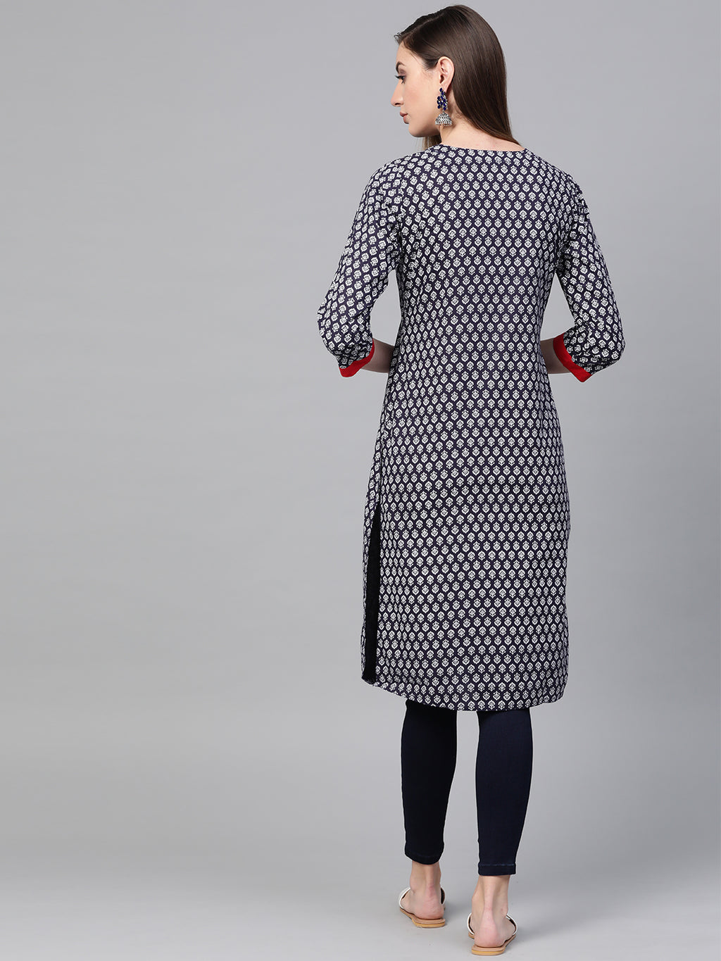 Indigo Hand Block Printed Kurta