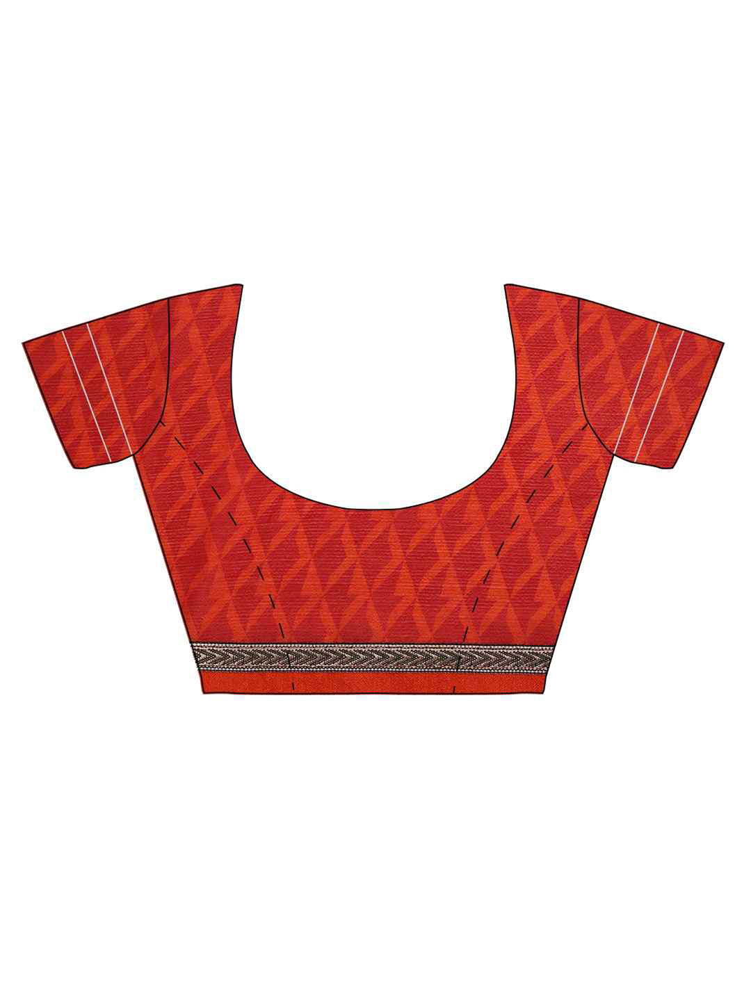 Red Hand Embroidered Georgette Saree