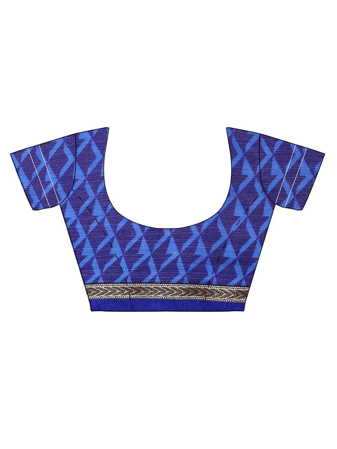 Blue Hand Embroidered Georgette Saree