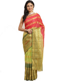 Green Zari Work Art Silk Saree