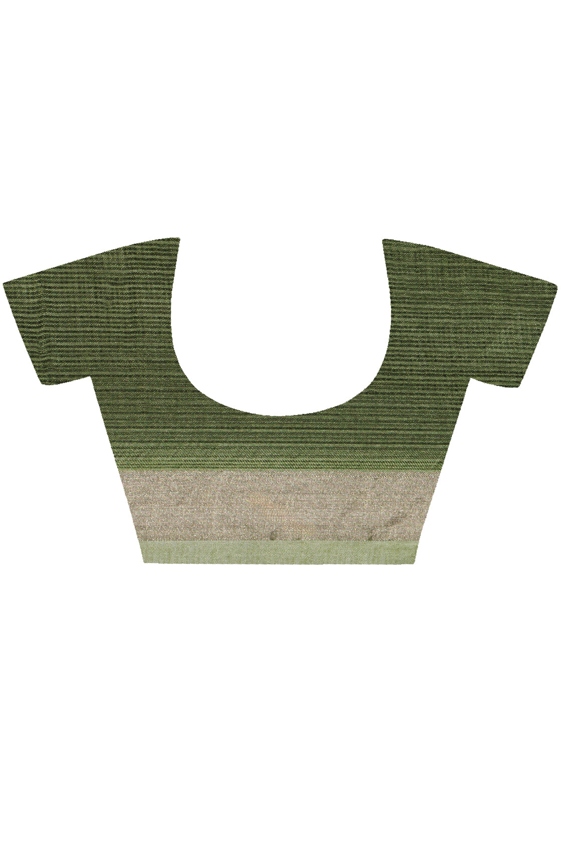 Green-Beige Pure Kota Silk Hand Dyed Saree