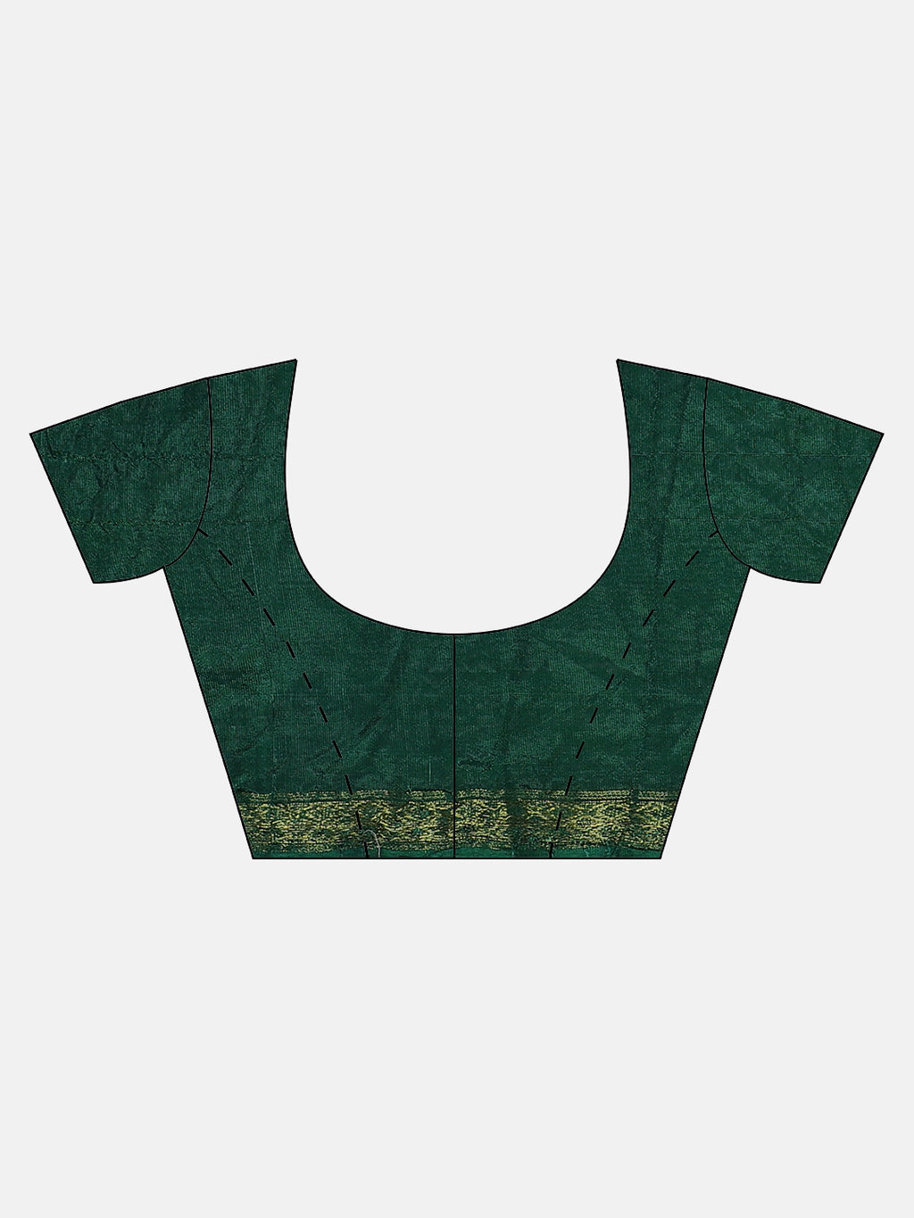 Green Bandhani Printed Art Silk Saree