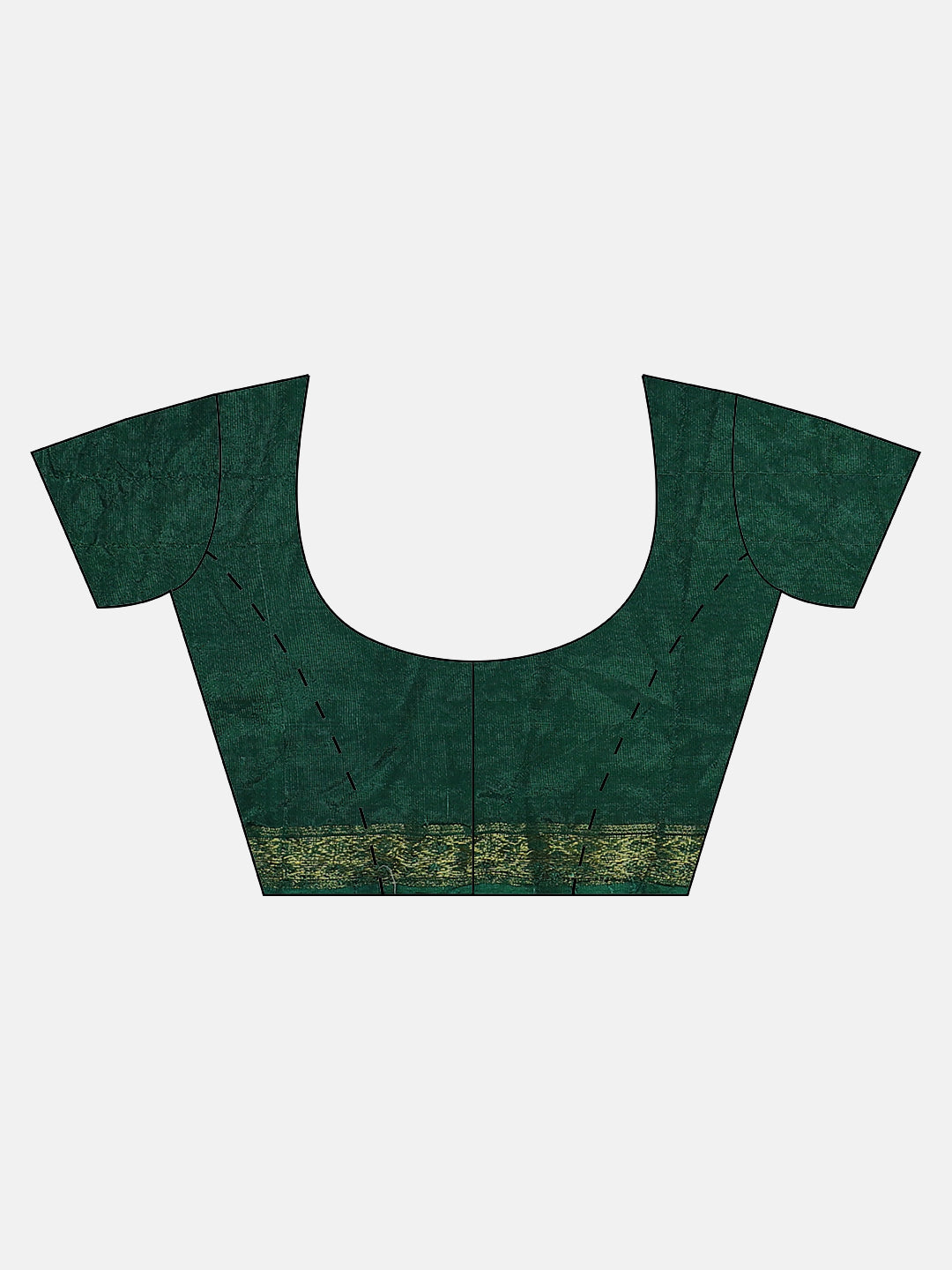 Green Bandhani Printed Art Silk Saree