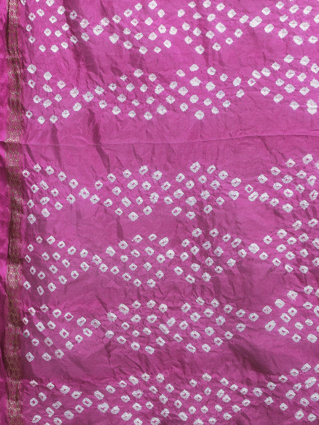 Purple Bandhani Art Silk Saree