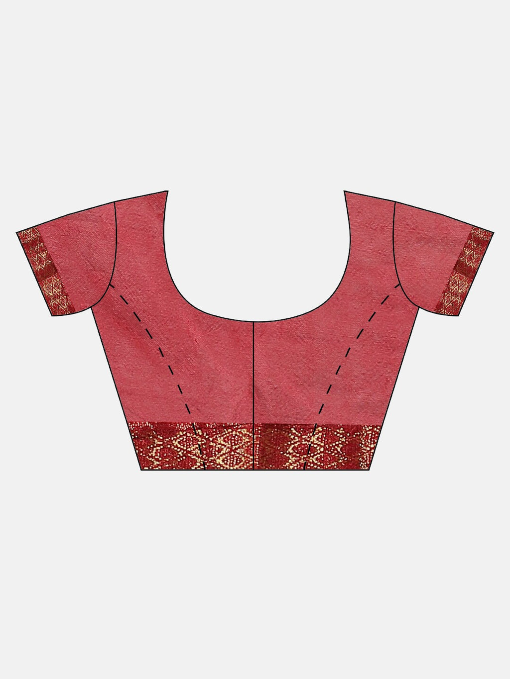 Maroon Bandhani Zari Work Art Silk Saree