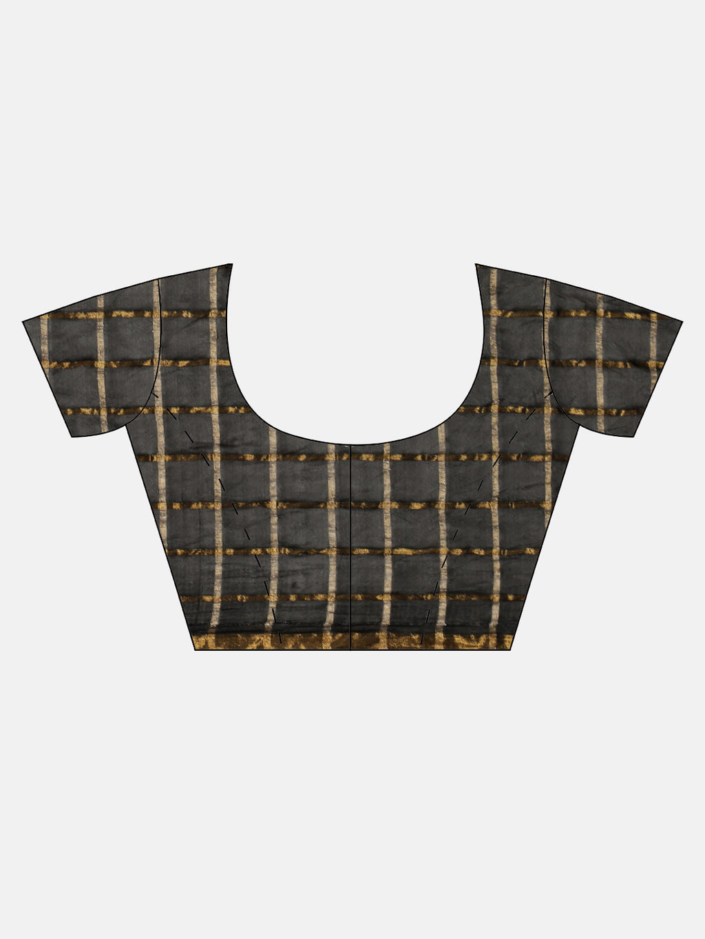 Black Hand-Dyed Bandhani Art Silk Saree With Zari Work