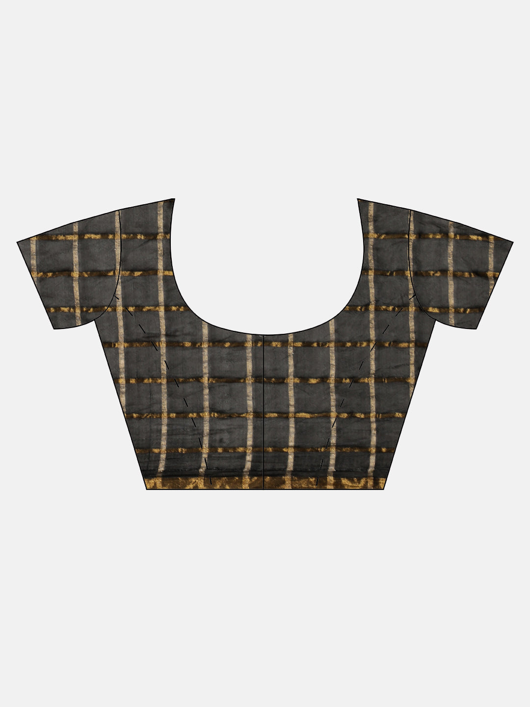 Black Hand-Dyed Bandhani Art Silk Saree With Zari Work