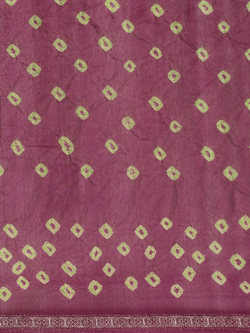 Maroon Hand Dyed Art Silk Saree
